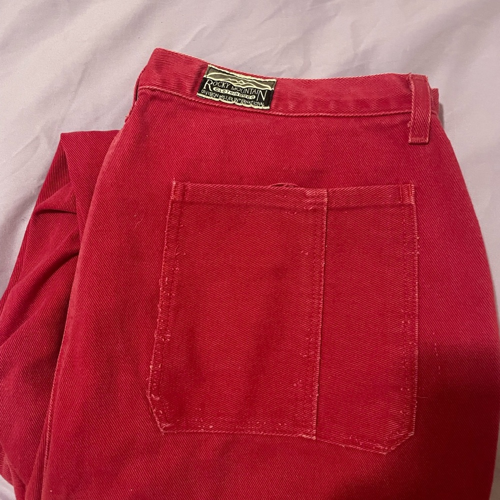 Rocky Mountain Vintage Women's Red Straight Leg Jeans